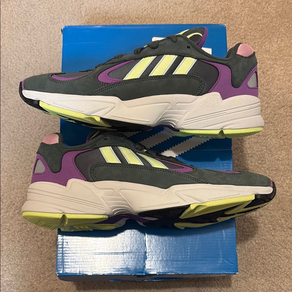 Adidas Yung-1, Gray/Purple, Men’s 9, BD7655